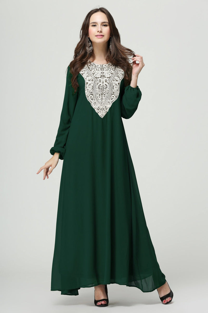 Muslim Women Stylish Kashibo Abaya Muslim Ladies Long Gown Islamic Clothing Jilbab Jalabiya Fashion Plus Size Long Sleeve Dress
