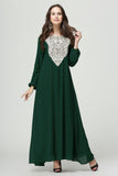 Muslim Women Stylish Kashibo Abaya Muslim Ladies Long Gown Islamic Clothing Jilbab Jalabiya Fashion Plus Size Long Sleeve Dress
