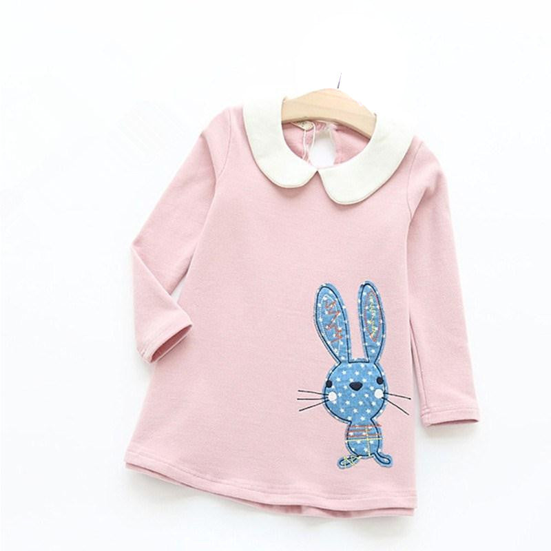 Girl Dress Big Ears Rabbit Embroidered Children's Beauty Dress