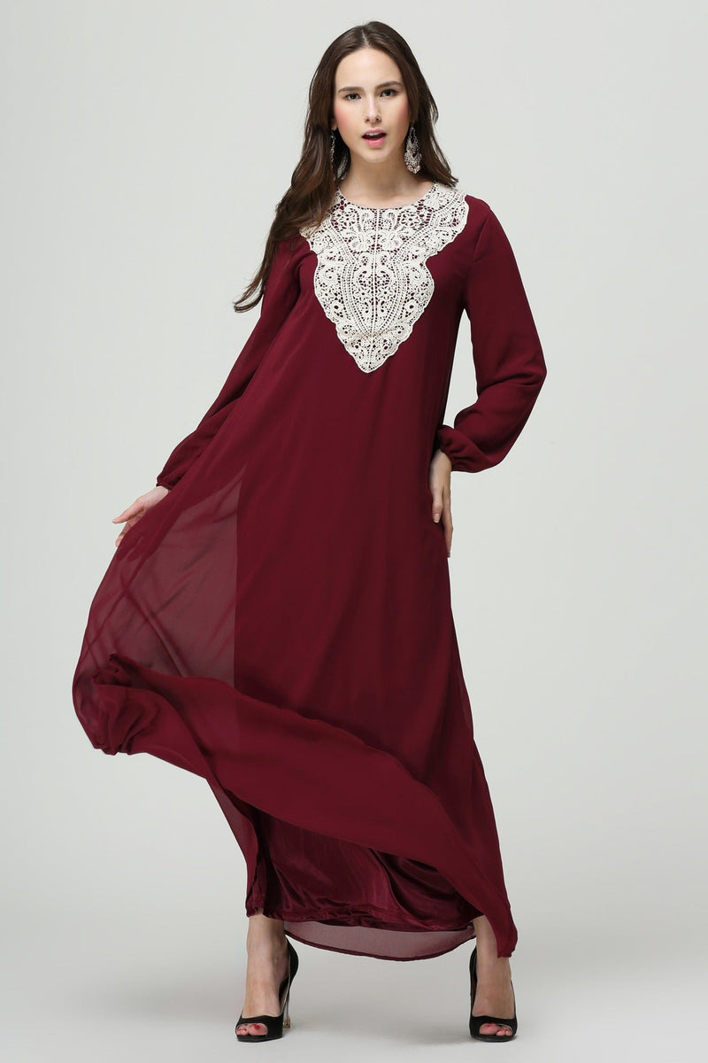 Muslim Women Stylish Kashibo Abaya Muslim Ladies Long Gown Islamic Clothing Jilbab Jalabiya Fashion Plus Size Long Sleeve Dress