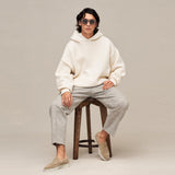 Fear of God Season 7 Main Line Fog Solid Color Hooded Sweater Autumn Winter Couple Loose Sweater Knitwear