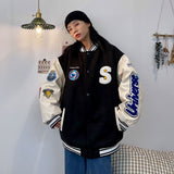 Baggy Jacket Baseball Uniform Spring and Autumn Baggy Coat Embroidery