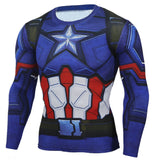 Marvel T Shirt Summer Long-Sleeve Quick Drying Clothes Tights