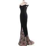 Formal Dresses & Gowns Off-the-Shoulder Dress Bronzing Mop Dress