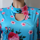 Nina Parker plus Size Dresses Sexy Cutout Short Sleeve Dress