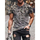 Tactics Style T Shirt for Men Large Men's Short-Sleeved T-shirt