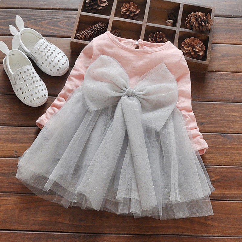Girl Dress Autumn Lace Long Sleeve Dress
