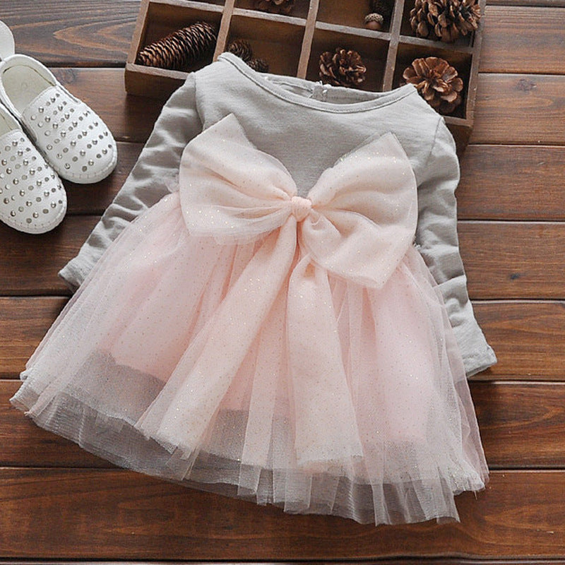 Girl Dress Autumn Lace Long Sleeve Dress