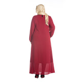 Muslim Women Stylish Kashibo Abaya Muslim Ladies Long Gown Islamic Clothing Jilbab Jalabiya Fashion Robe Plus Size Long Sleeve Dress Women