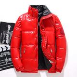 Yeezy Gap Down Coat Winter Men's Fashion Bright Leather White Duck Down Jacket
