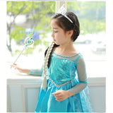 Halloween Frozen Dress Toddler Frozen Snow Queen Princess Elsa Dress Elsa Gown Dress