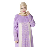 Muslim Women Stylish Kashibo Abaya Muslim Ladies Long Gown Islamic Clothing Jilbab Jalabiya Fashion Robe Lace Stitching Long Sleeve Dress