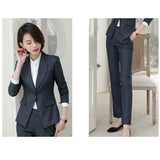 Womens Autumn Uniform Designs Formal Style Office Lady Bussiness Attire Work Suit