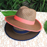 Fedora Golf Hats Summer Beach Sun-Proof Sun Protection Straw Cowboy Hat