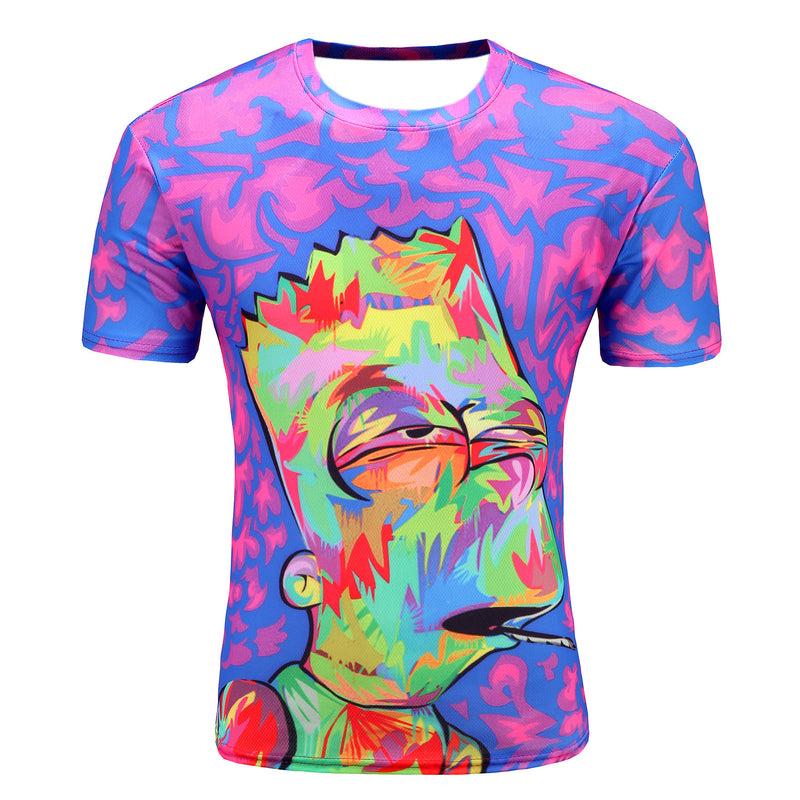 Homer Simpson Shirt Short Sleeve T-shirt Casual Fashionable