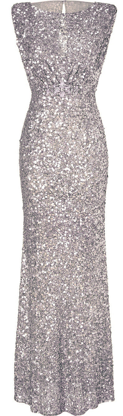 Formal Dresses & Gowns Sexy Sleeveless Sequined Formal Dress Slim Fit Backless Evening Dress