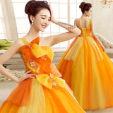 Women's Evening Dress Ball Gown Princess Quinceanera Wedding Dresses Tube Top Long Performance Costume Tulle Tutu Dress