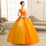 Women's Evening Dress Ball Gown Princess Quinceanera Wedding Dresses Tube Top Long Performance Costume Tulle Tutu Dress