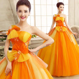 Women's Evening Dress Ball Gown Princess Quinceanera Wedding Dresses Tube Top Long Performance Costume Tulle Tutu Dress