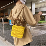 Sling Bags Striped Plaid One-Shoulder Crossbody Handbag