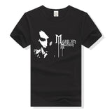 Marilyn Manson T Shirt Printed Short Sleeve Loose