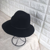 Fedora Golf Hats Fall/Winter Wool Top Hat Retro Wide