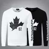 Dsq2 Hoodie DSQ Lian D2 Black Clover Printed Sweater Trendy Men's Autumn and Winter