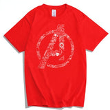 Marvel T Shirt T-shirt Cotton Short Sleeve Thor Iron Man