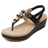 Fancy Sandals Summer Beach Metal Buckle Large Size Women's Shoes