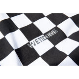 We11 Done T Shirts Black and White Plaid T-shirt for Men and Women