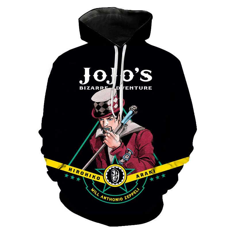 Jojo'S Bizarre Adventure Clothing 3d Printed Long Sleeve Hoodie