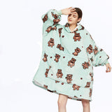 Hoodies Blankets Lazy Blanket Hooded Sweater Thermal Pajamas Autumn and Winter
