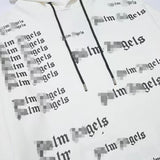 Palm Angels Hoodie Letter Hooded Sweater Men's and Women's Loose Hoodie Coat