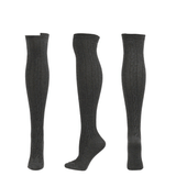 Winter Thick Knit Thigh High Socks Long Stockings Boot Knee Socks Twist Knitting Long Stockings
