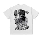 Allen Iverson Shirt Allen Iverson Printed Short Sleeve T-shirt Loose