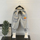 Toddler Boys Pants Small Yellow Duck Children's Clothing Boys' Spring and Autumn Track Sweatpants