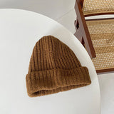 Women Winter Hats Red Earflaps Warm Autumn and Winter Soft Knitted Hat