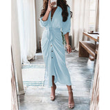Nina Parker Graffiti Dress Long Sleeve Button Dress Long Dress