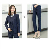 Women Autumn Uniform Designs Formal Style Office Lady Bussiness Attire Work Suit Suit Suit Suit Overalls