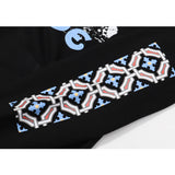 Rhude Hoodie Castle Printed Cotton Men's and Women's Hoodie