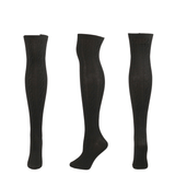 Winter Thick Knit Thigh High Socks Long Stockings Boot Knee Socks Twist Knitting Long Stockings