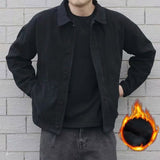 Men Denim Jacket Autumn and Winter Men's Coat Loose Jacket