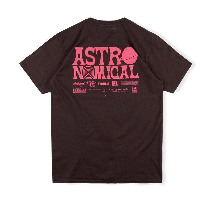 Travis Scott Astroworld Shirt Loose Men's Short Sleeve Fashion