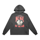 Saint Michael Hoodie Holy Grail Printed Distressed Hooded Sweater Casual Loose