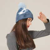Toboggan Hat Woolen Cap Winter Earflaps Thermal Knitting
