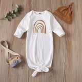 Knotted Baby Gown Baby Sleeping Bag Anti-Kicking Blanket Pajamas