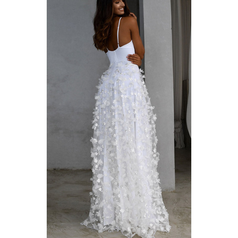 Formal Dresses & Gowns Women's Dress Deep V Strap Dress