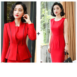 Women's Autumn Uniform Designs Formal Style Office Lady Bussiness Attire Work Suit Women's OL Jacket