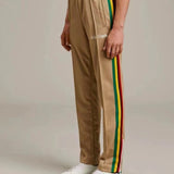 Palm Angels Pants Angel Rainbow Striped Pants Men's and Women's Casual Trousers Loose