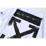 Summer Menswear Arrow Print Ow Short Sleeve Tshirt Owt t shirt